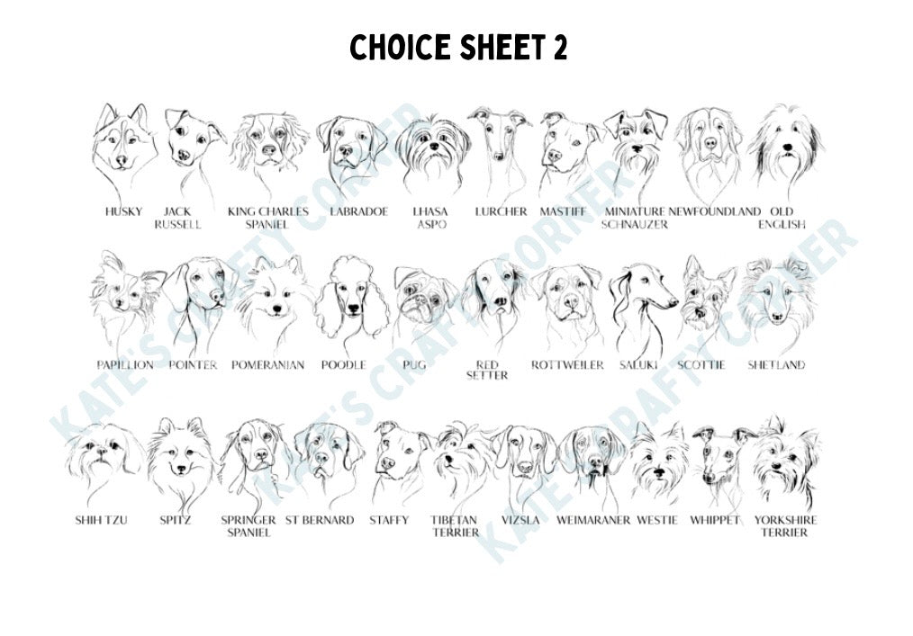 Line Art Dogs Mugs