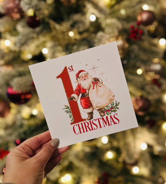 Babies 1st Christmas Card