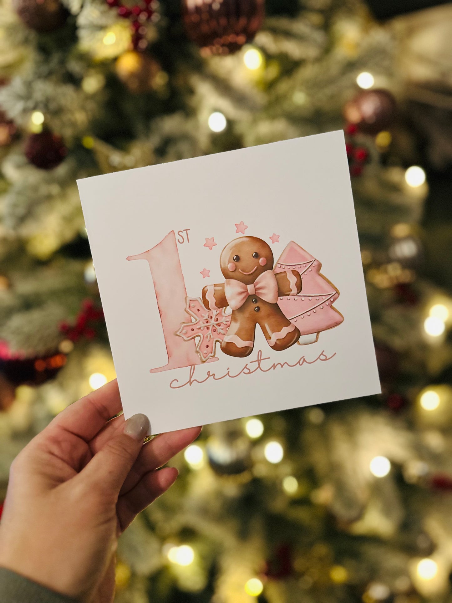 Babies 1st Christmas Card