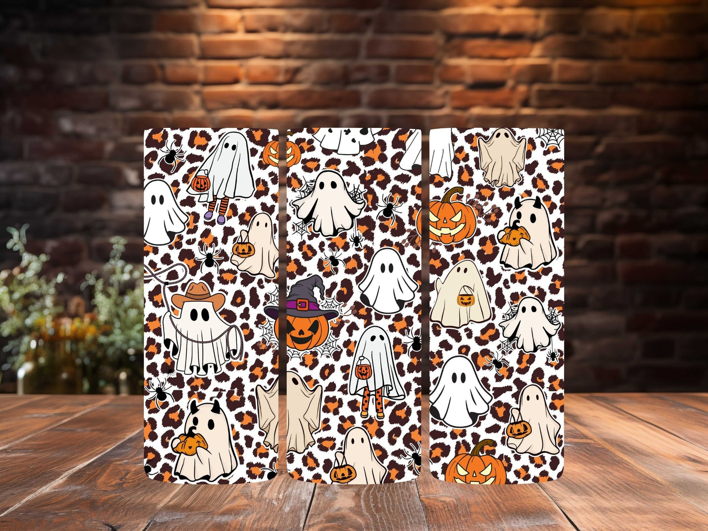 20oz Tumblers with metal Straw - Halloween & Autumn