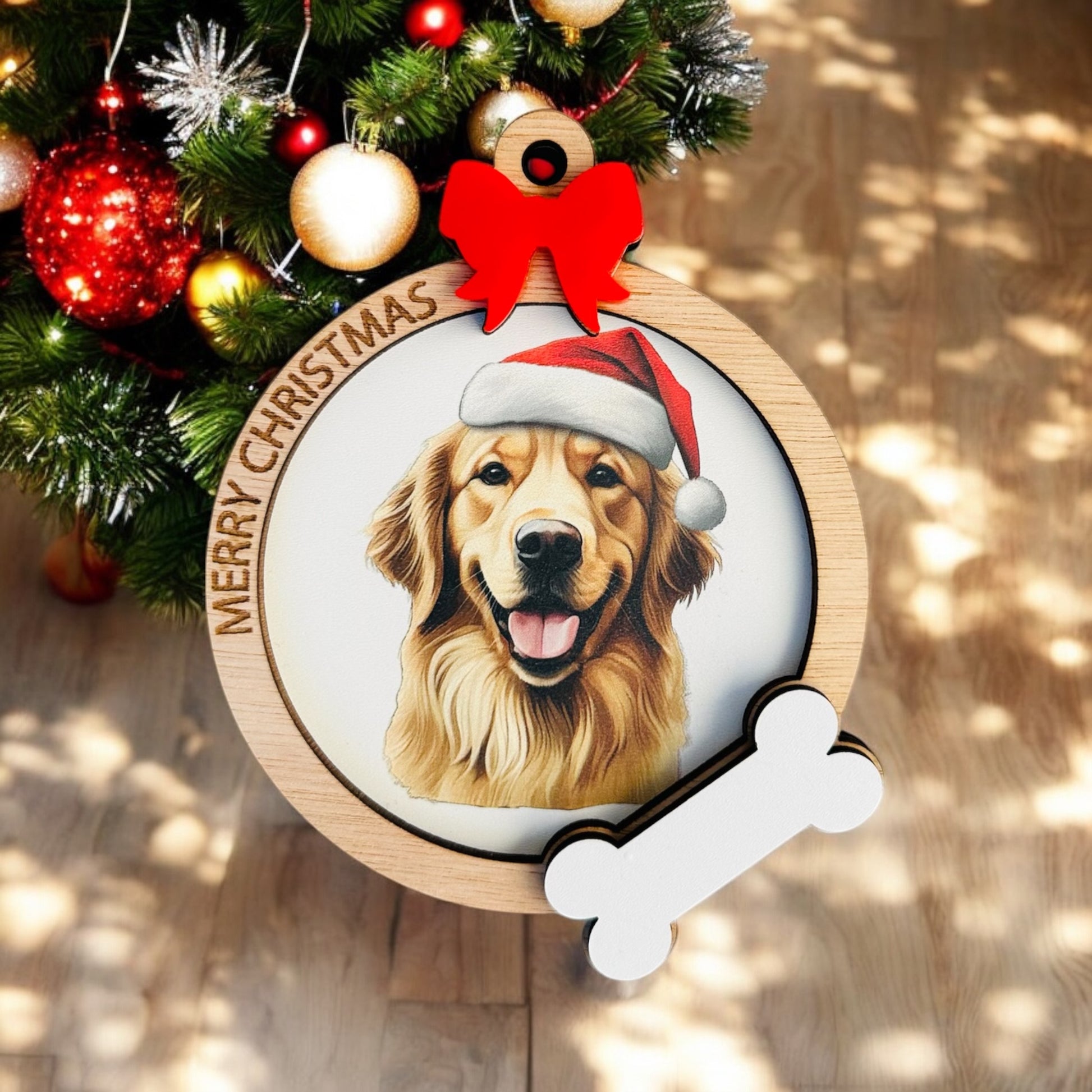 Wooden Dog Baubles image 6