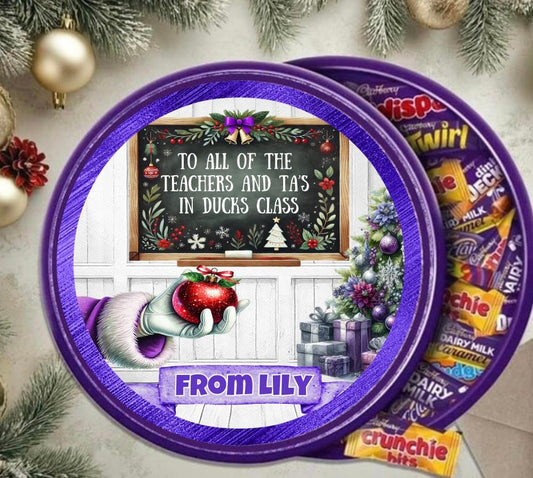 Teacher Chocolate Tub Toppers image 0