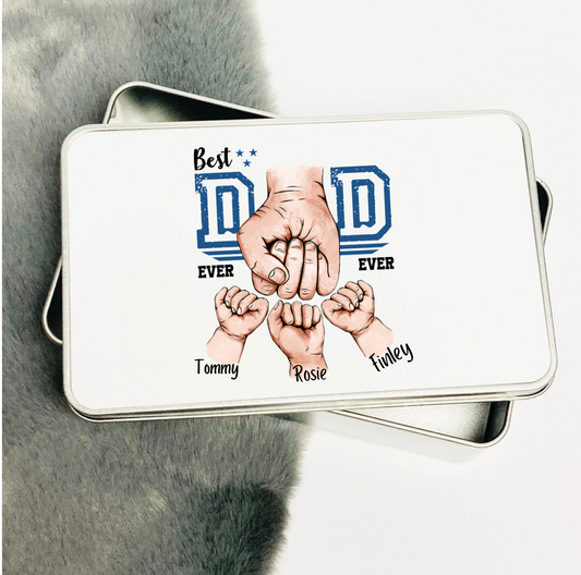 Personalised Dad Fist Bump Tin image 0