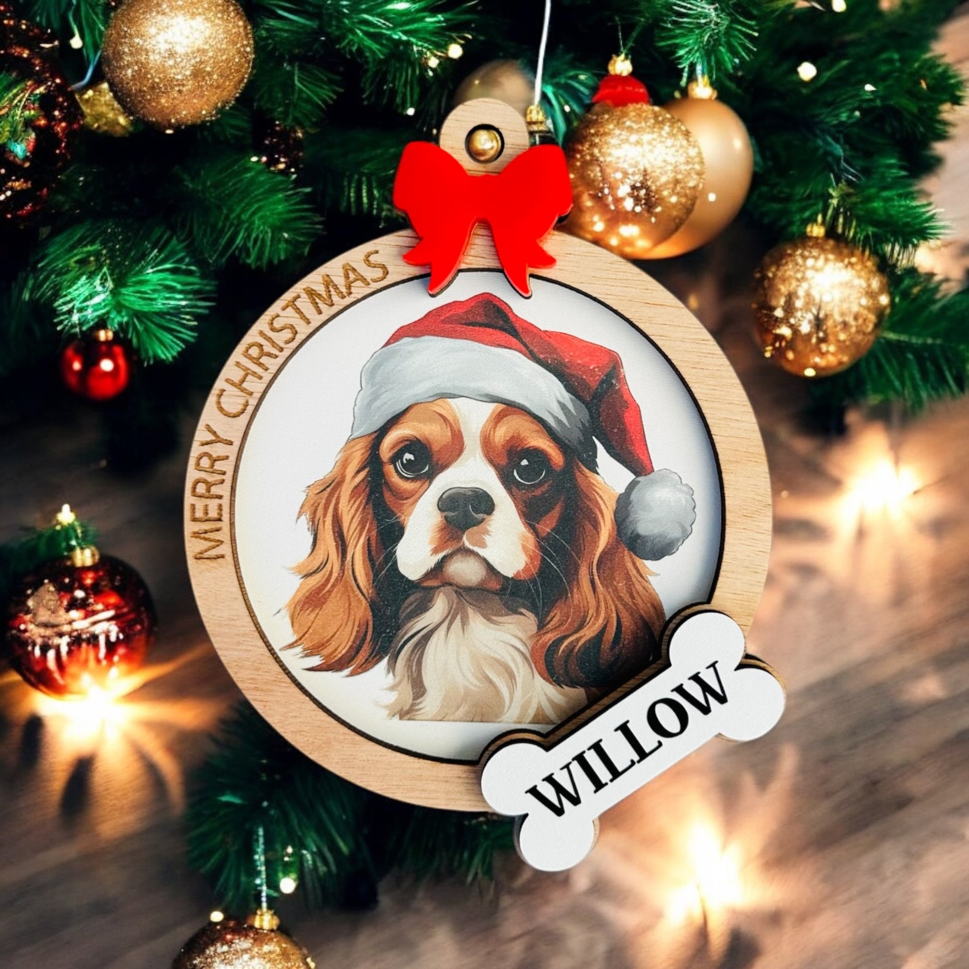 Wooden Dog Baubles image 3