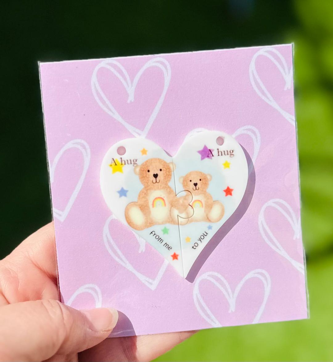 Heart Jigsaw Keyring image 3