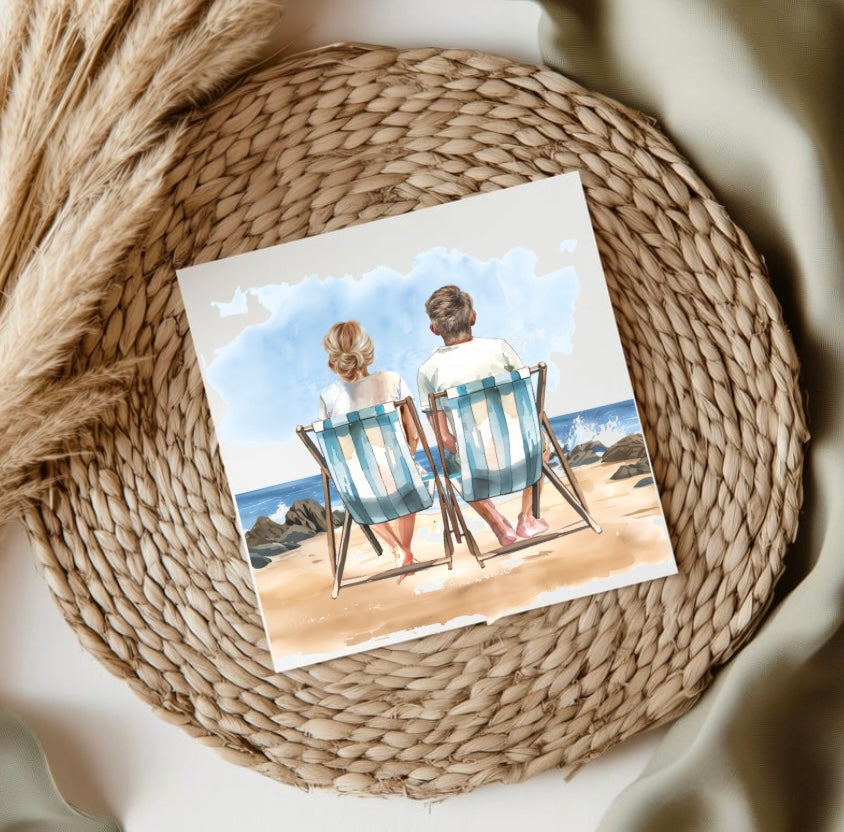 Beach Couple Cards