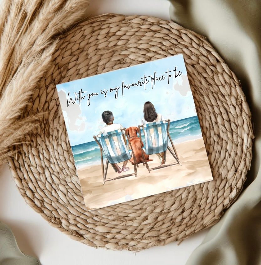 Beach Couple Cards