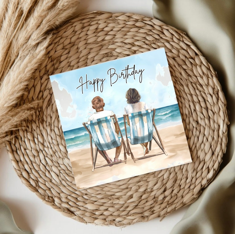 Beach Couple Cards