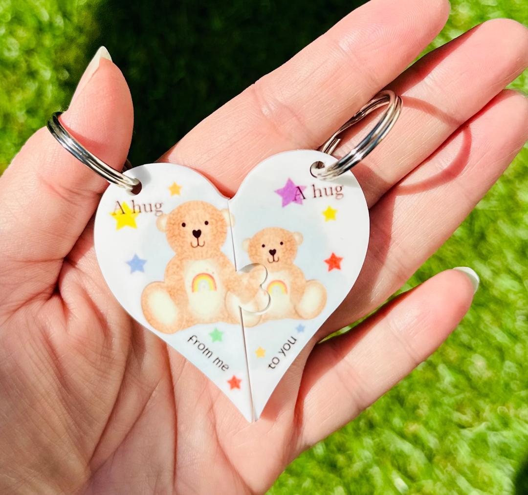 Heart Jigsaw Keyring image 0