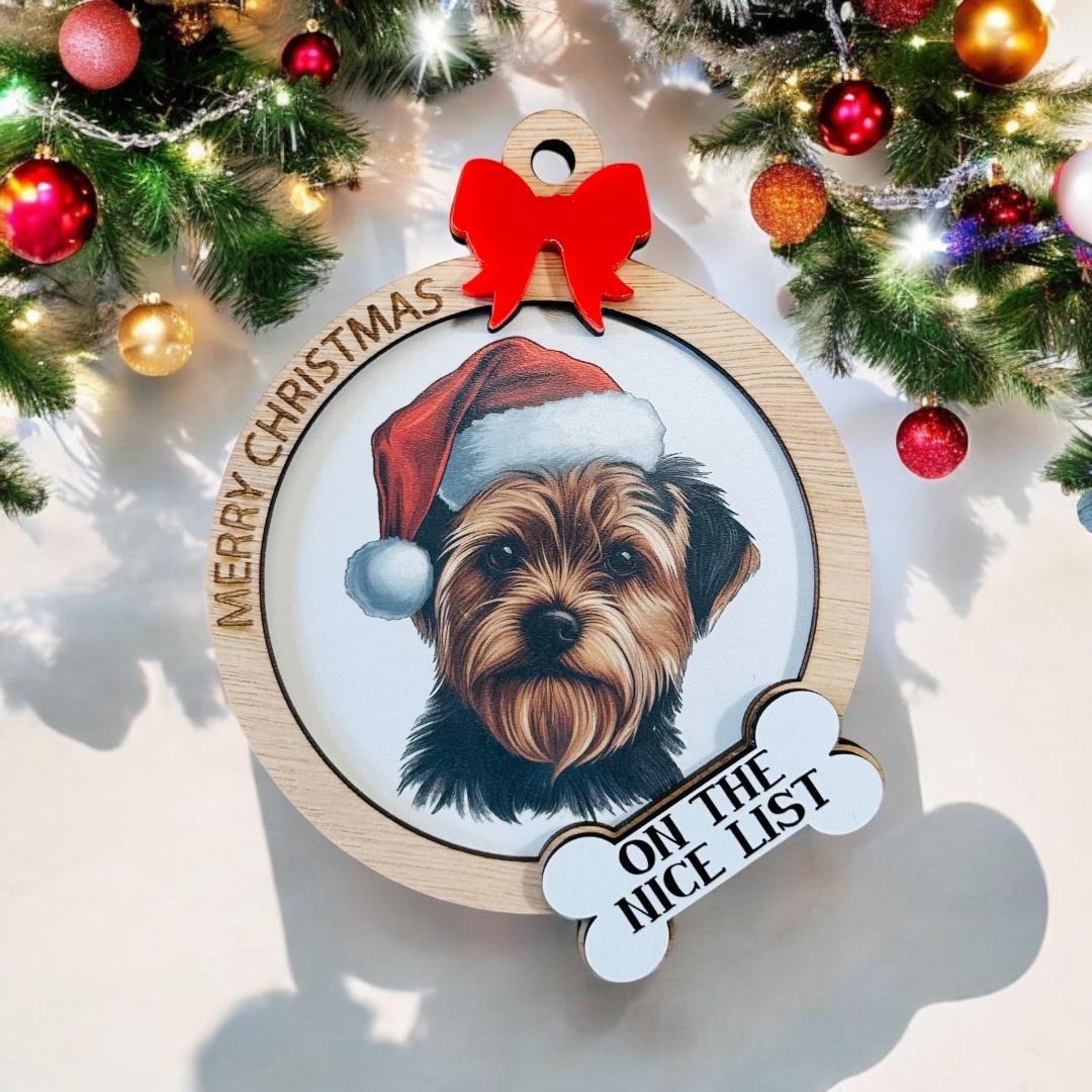 Wooden Dog Baubles image 4
