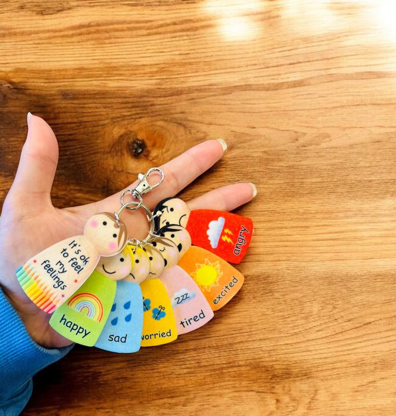 Feelings Peg Doll Keyring image 2
