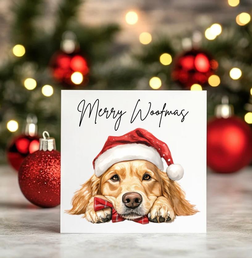 Personalised Dog Christmas Card