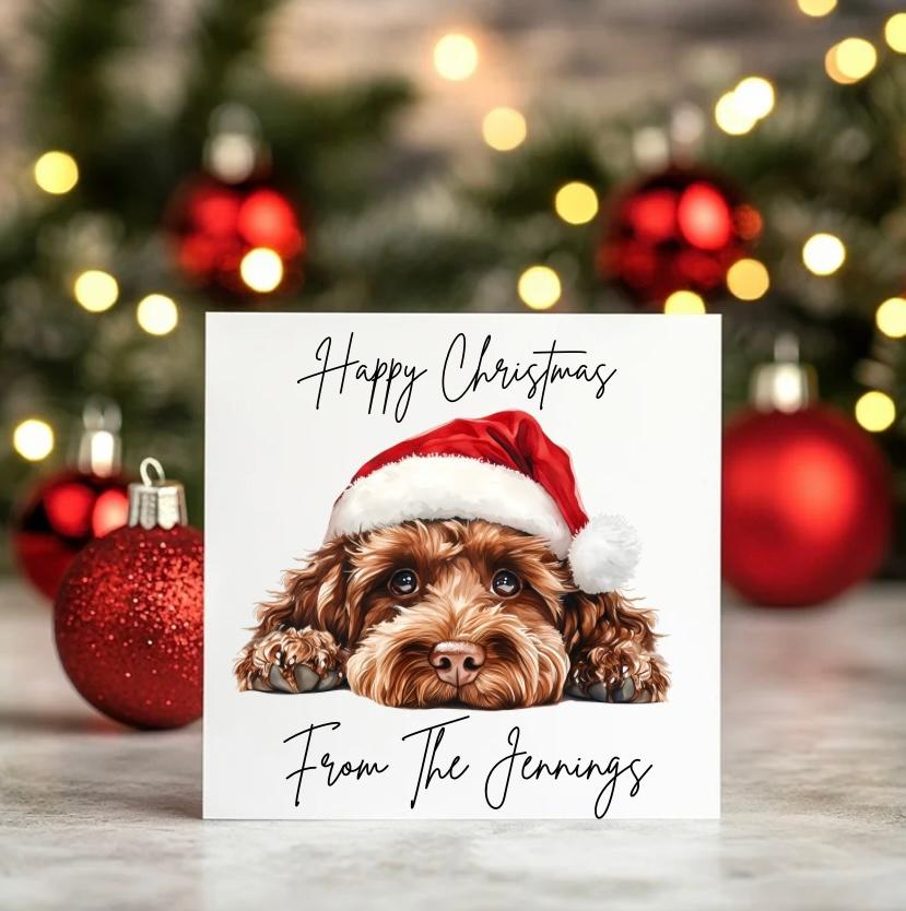 Personalised Dog Christmas Card